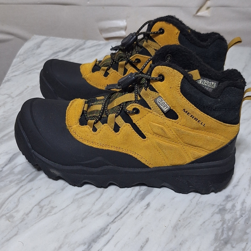 Merrell Thermoshiver Waterproof  boots Kids Size  6m Boys Mk260346 Yellow